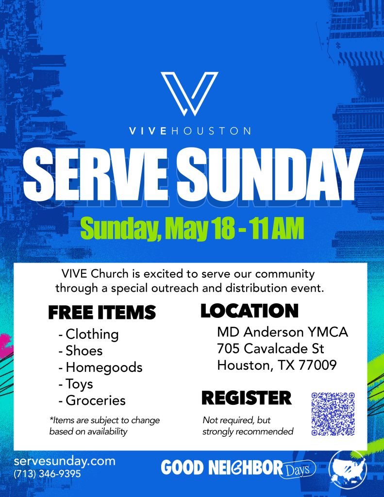 Serve Sunday is coming on May 18