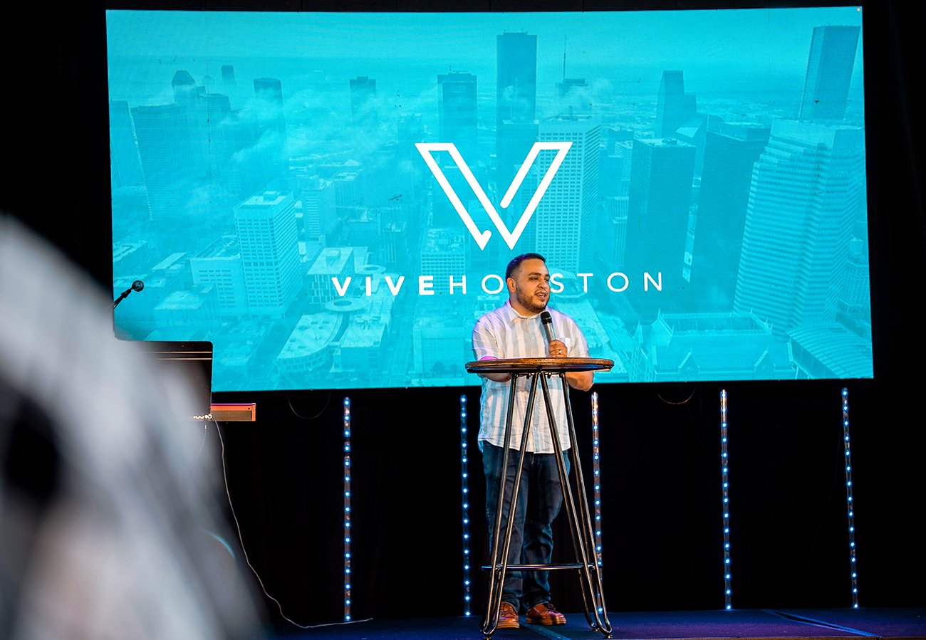 Pastor George speaking at VIVE Church